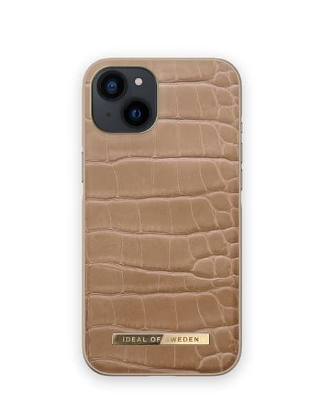 Ideal of Sweden Atelier Case iPhone 13 Camel Croco