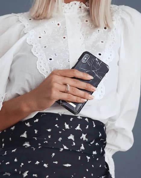 Ideal of Sweden iPhone 11 PRO/ XS / X Black Marble