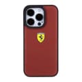 Miniatyrbild 3 av 8: Ferrari iPhone 15 Pro Mobilskal Läder Stitched Lines