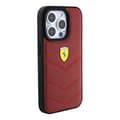 Miniatyrbild 4 av 8: Ferrari iPhone 15 Pro Mobilskal Läder Stitched Lines