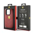 Miniatyrbild 8 av 8: Ferrari iPhone 15 Pro Mobilskal Läder Stitched Lines