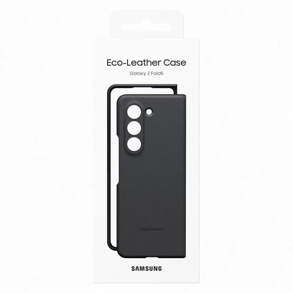 Samsung Galaxy Z Fold 5 Mobilskal PU Läder - Svart