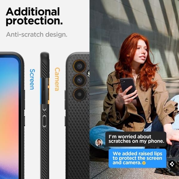 Spigen Galaxy A54 5G Mobilskal Liquid Air - Matte Svart