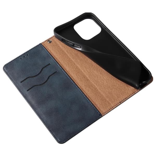 Galaxy S23 Ultra Plånboksfodral Magnet Strap - Blå