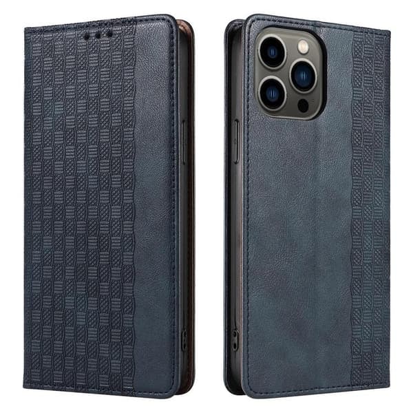 Galaxy S23 Ultra Plånboksfodral Magnet Strap - Blå
