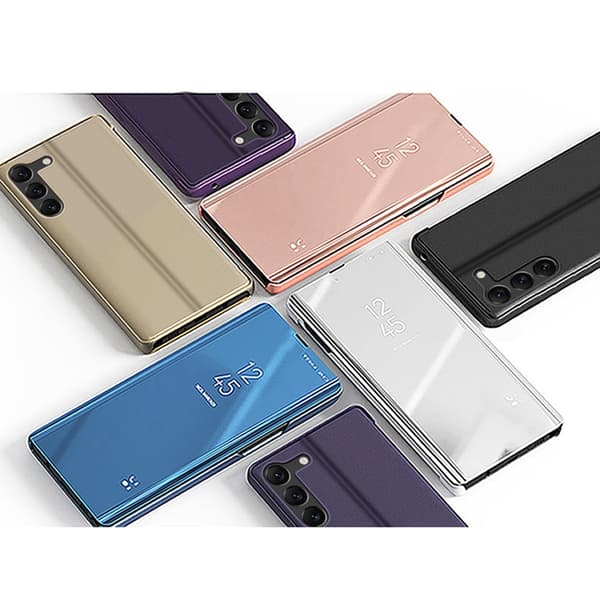 Galaxy S23 Fodral Clear View Flip - Rosa