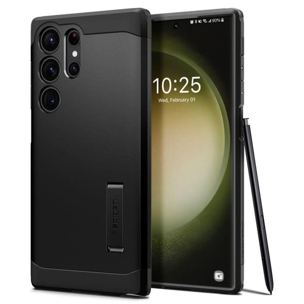 Spigen Galaxy S23 Ultra Skal Tough Armor - Svart
