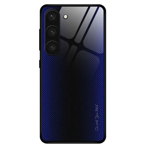 Galaxy S23 Plus Mobilskal Carbon Fiber - Mörkblå