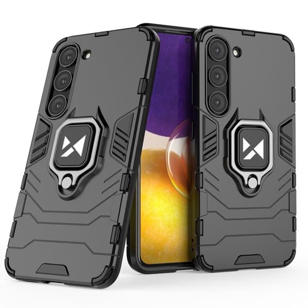 Wozinsky Galaxy S23 Ringhållare Mobilskal - Svart
