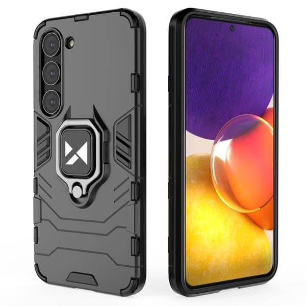 Wozinsky Galaxy S23 Ringhållare Mobilskal - Svart