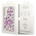 Miniatyrbild 8 av 8: Guess Galaxy S23 Mobilskal Flower Collection - Vit