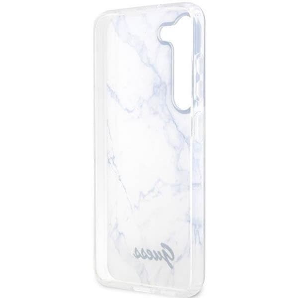 Guess Galaxy S23 Plus Mobilskal Marble - Vit