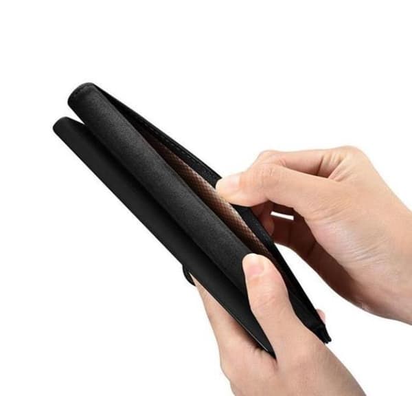 iCarer Galaxy S23 Ultra Plånboksfodral Läder - Svart