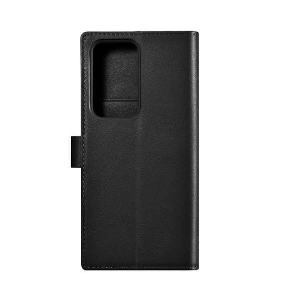iCarer Galaxy S23 Ultra Plånboksfodral Läder - Svart