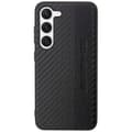 Miniatyrbild 3 av 8: AMG Galaxy S23 Skal Carbon Stripe & Embossed - Svart