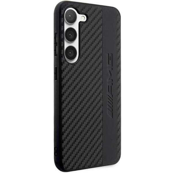 AMG Galaxy S23 Skal Carbon Stripe & Embossed - Svart