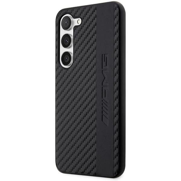 AMG Galaxy S23 Skal Carbon Stripe & Embossed - Svart