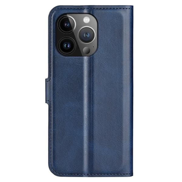 iPhone 15 Pro Max Plånboksfodral Calf Flip Folio - Blå