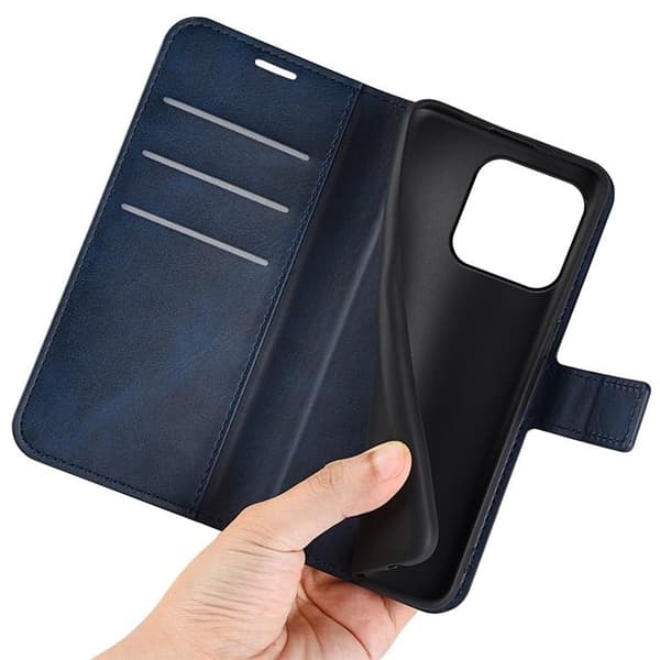 iPhone 15 Pro Max Plånboksfodral Calf Flip Folio - Blå