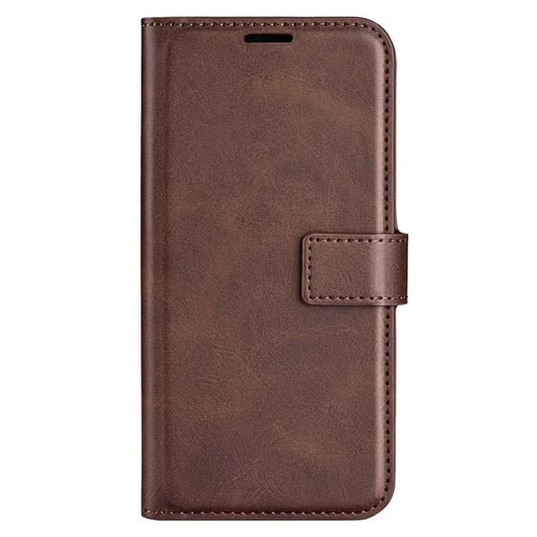 iPhone 15 Pro Plånboksfodral Calf Flip Folio - Brun