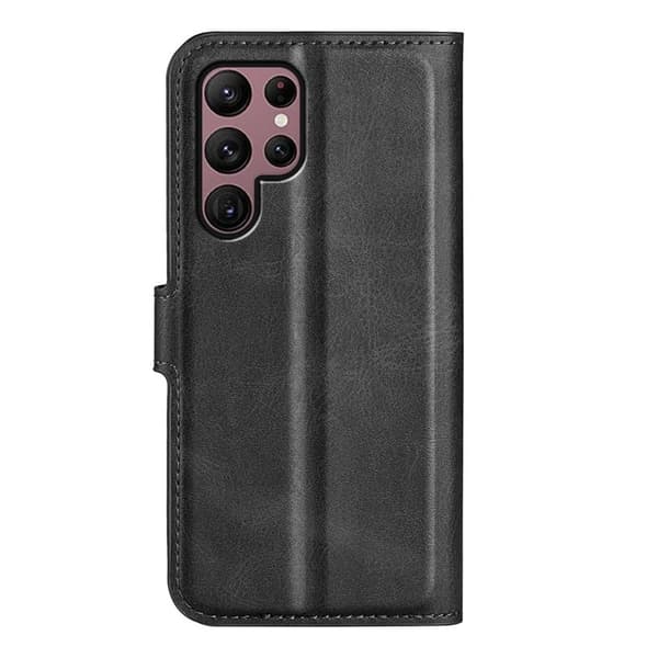 Galaxy S23 Ultra Plånboksfodral Folio Flip - Svart