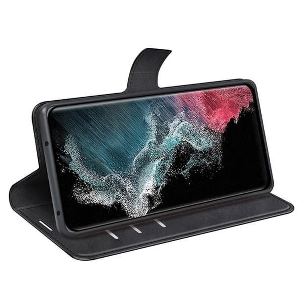 Galaxy S23 Ultra Plånboksfodral Folio Flip - Svart