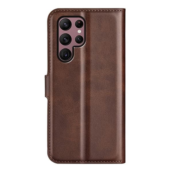 Galaxy S23 Ultra Plånboksfodral Folio Flip - Brun