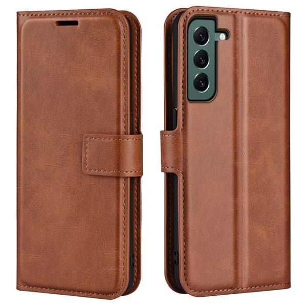 Galaxy S23 Plus Plånboksfodral Folio Flip - Brun