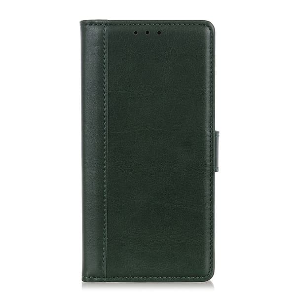 KHAZNEH Galaxy S23 Plus Plånboksfodral Stand Flip PU Läder - Grön