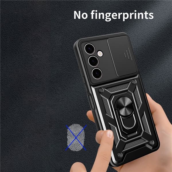 Galaxy A24 4G Mobilskal Ringhållare Kickstand - Svart