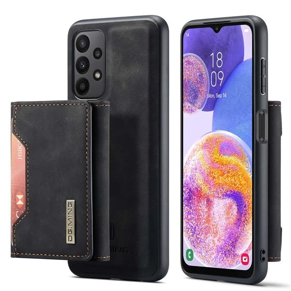 DG.MING Galaxy A23 4G/5G Plånboksfodral M2 2-in-1 - Svart