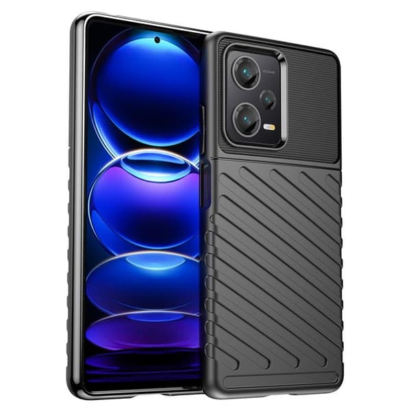 Xiaomi Redmi Note 12 Pro Plus Mobilskal Thunder Armor Silikon - Svart