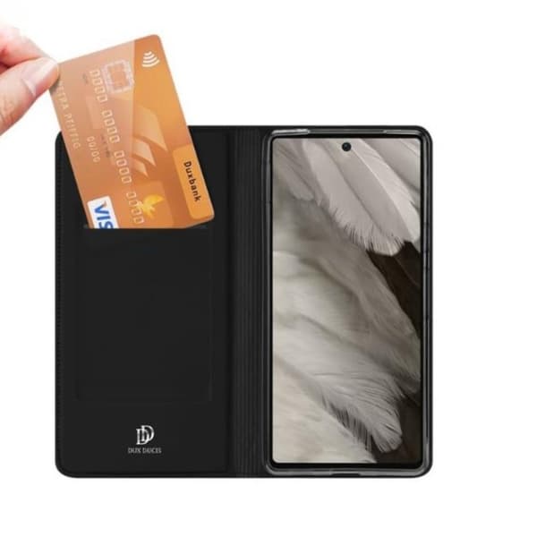 Google Pixel 7A Plånboksfodral Skin Pro - Svart