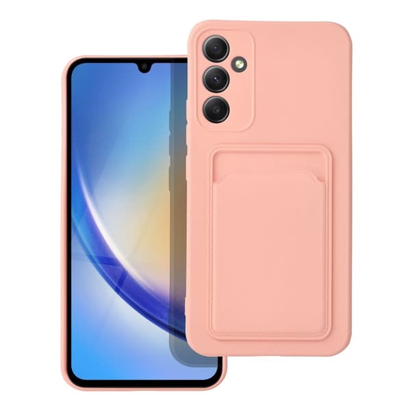 Skal med Kortfack för Samsung A34 5G rosa