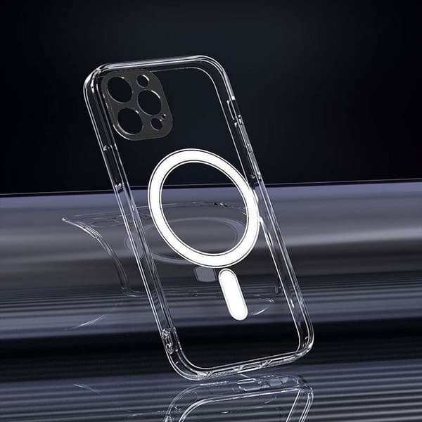 CLEAR Magsafe Cover skal med kameraskydd för iPhone 14 PRO