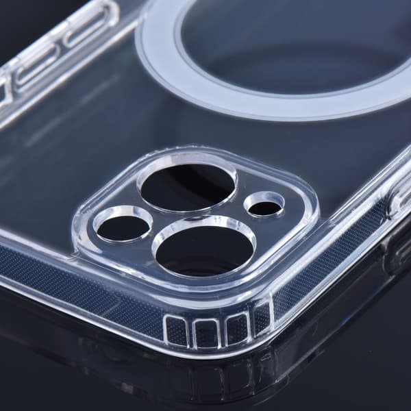 CLEAR Magsafe Cover skal med kameraskydd för iPhone 14 PRO