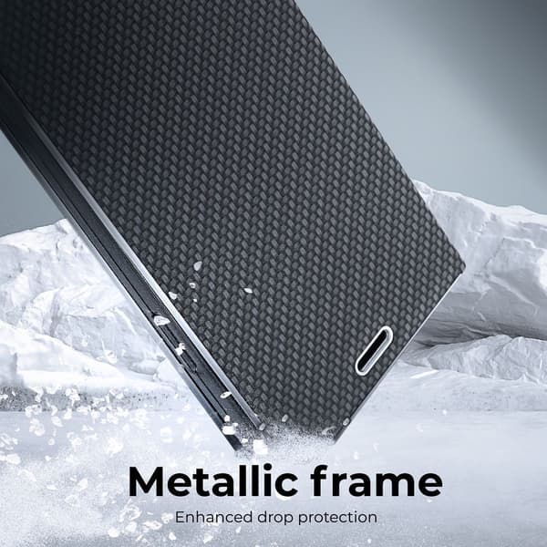 LUNA Carbon Fodral för Samsung A23 5G svart