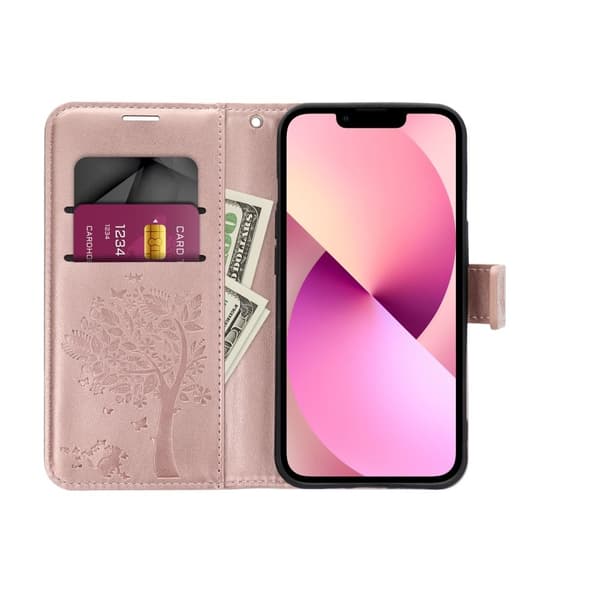 MEZZO plånboksfodral för Samsung A54 5G mandala roséguld
