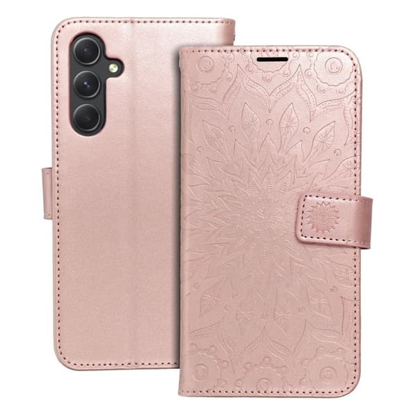MEZZO plånboksfodral för Samsung A54 5G mandala roséguld