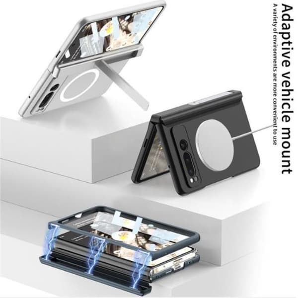 GKK Google Pixel Fold Mobilskal Magsafe Kickstand - Blå