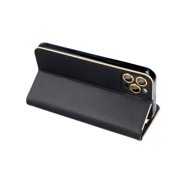 iPhone 15 Pro Max Mobilfodral Luna Guld Do - Svart
