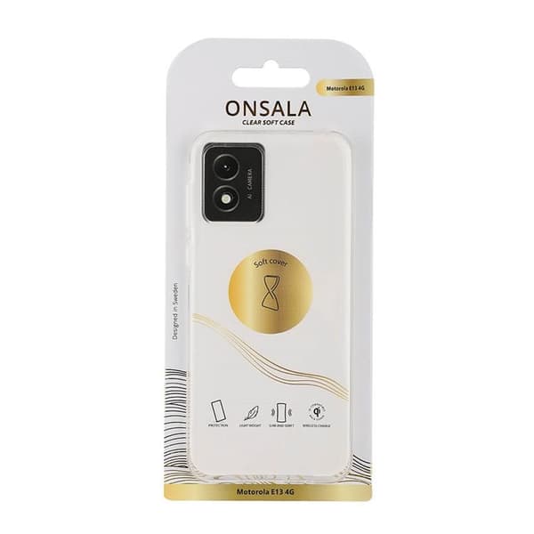 Onsala Motorola Moto E13 4G Mobilskal TPU - Transparent