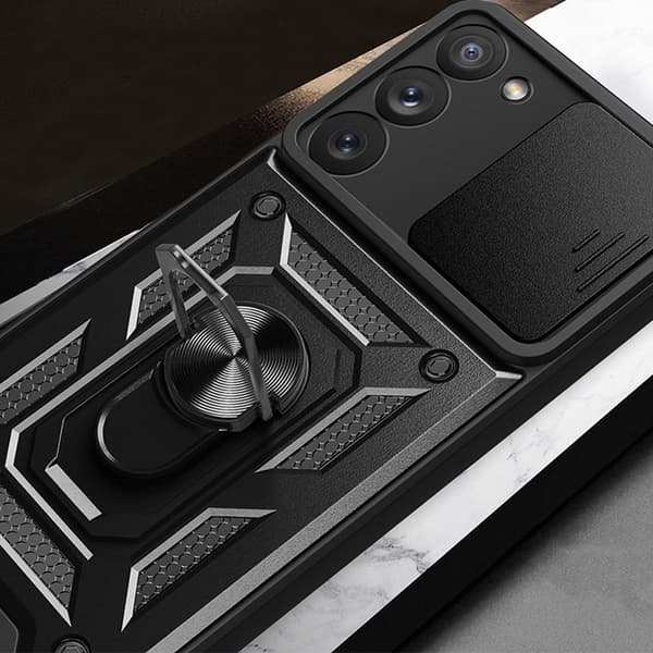 Galaxy S23 Plus Mobilskal Hybrid Armor Camshield - Röd