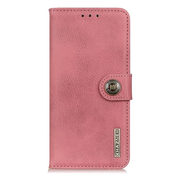 KHAZNEH Galaxy A24 4G Plånboksfodral Cowhide - Rosa
