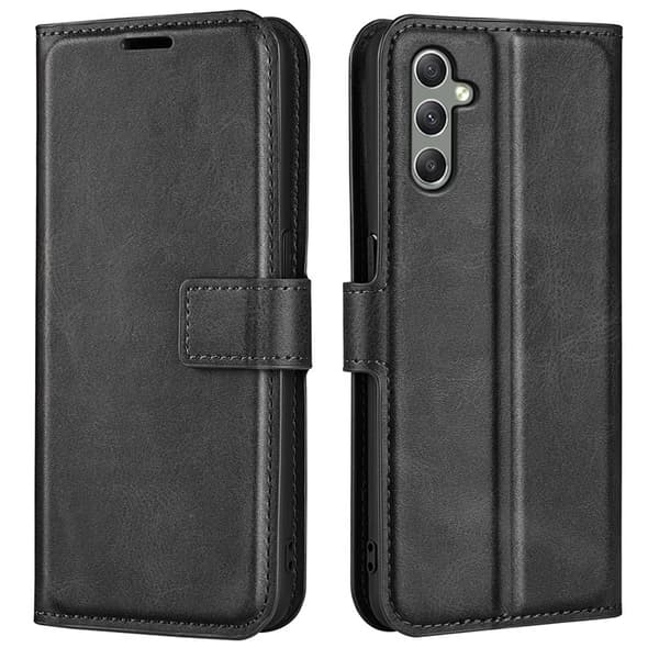 Galaxy A24 4G Plånboksfodral Folio Flip Calf - Svart