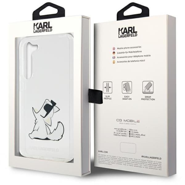 Karl Lagerfeld Galaxy S23 Plus Mobilskal Choupette Fun - Clear