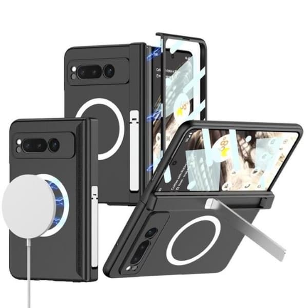 GKK Google Pixel Fold Mobilskal Magsafe Kickstand - Svart