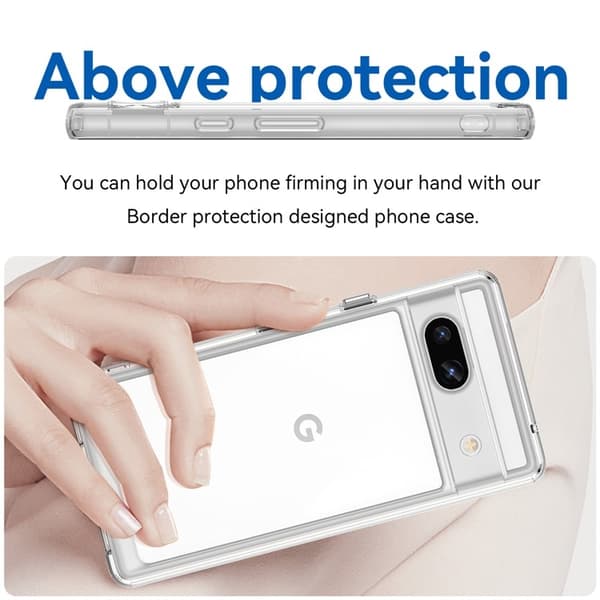 Google Pixel 7a Mobilskal Acrylic Shockproof TPU - Clear
