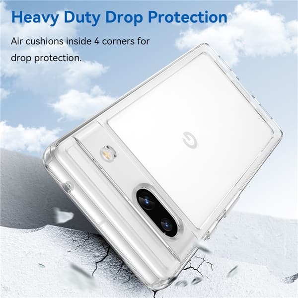 Google Pixel 7a Mobilskal Acrylic Shockproof TPU - Clear