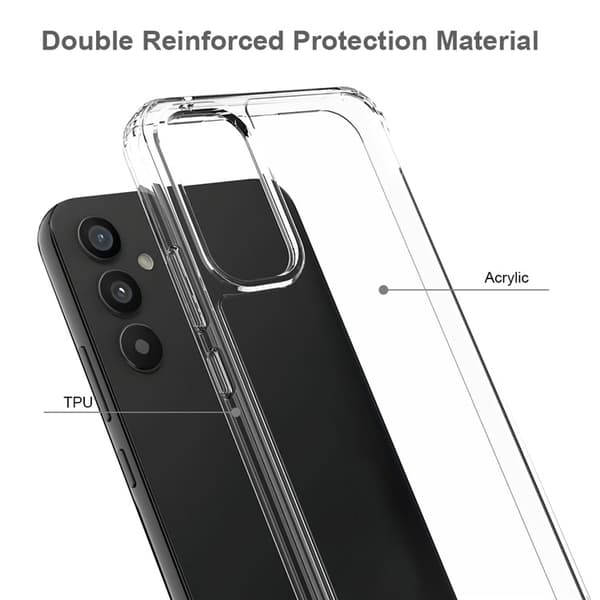 Galaxy A34 5G Mobilskal Acrylic TPU Anti-Yellowing - Clear